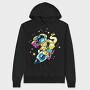 Space Boombox Astronaut, Hanorac Oversize Barbati (Unisex)