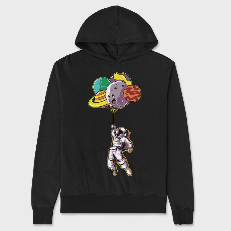 Space Balloons, Hanorac Oversize Barbati (Unisex)