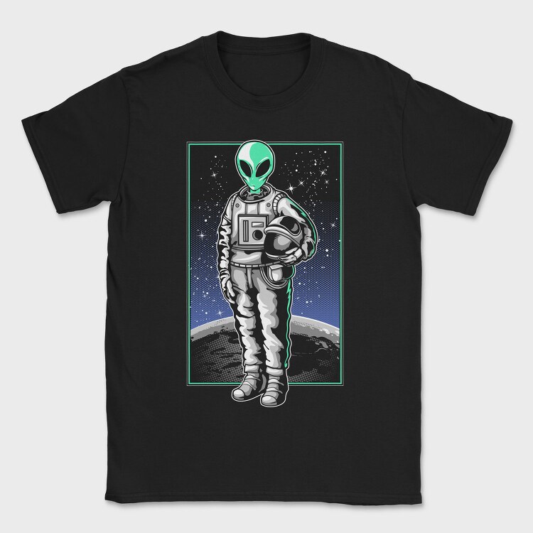 Space Alien Astronaut, Tricou Barbati (Unisex)