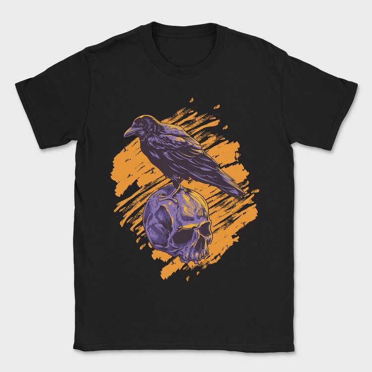 Raven Skull Strike, Tricou Barbati (Unisex)