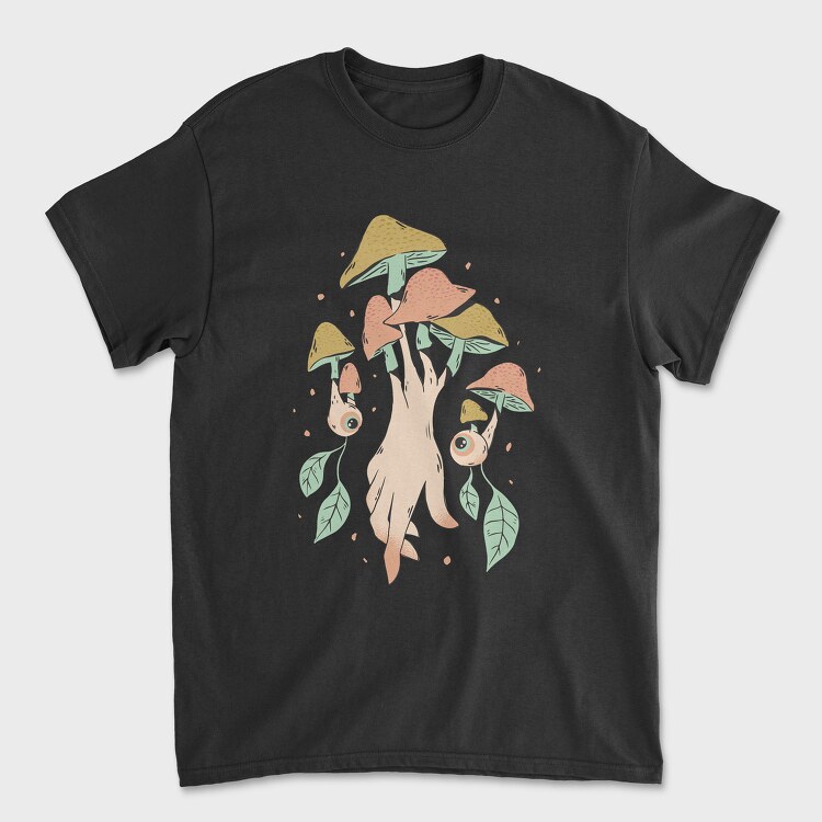 Mushroom Hand, Tricou Barbati (Unisex)