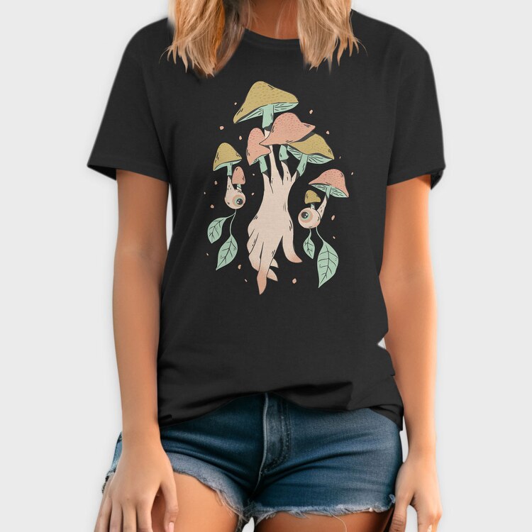 Mushroom Hand, Tricou Barbati (Unisex)