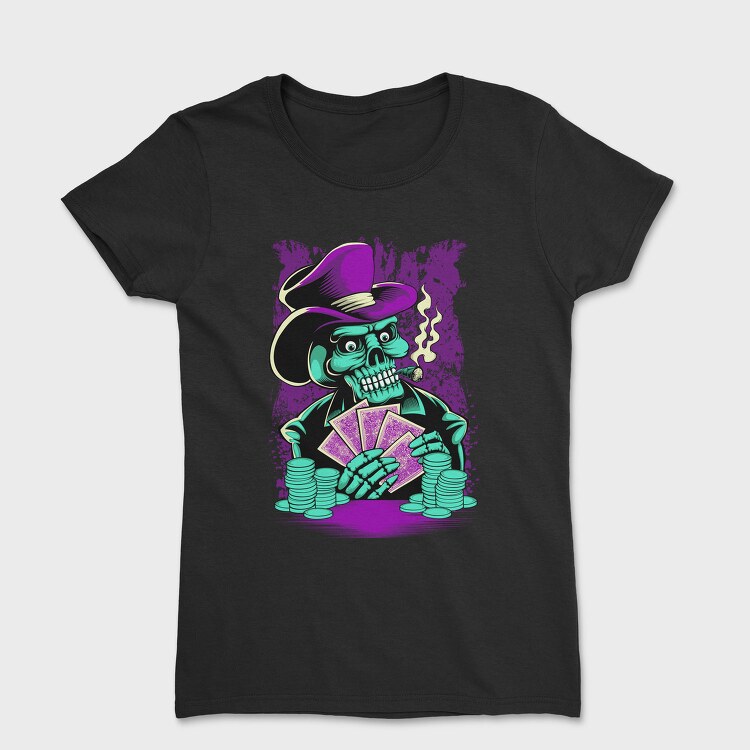Skeleton Gambler, Tricou Femei