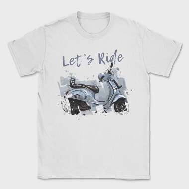 Lets Ride Scooter, Tricou Barbati (Unisex)