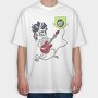 Skeleton Rock Days, Tricou Oversize Barbati (Unisex)
