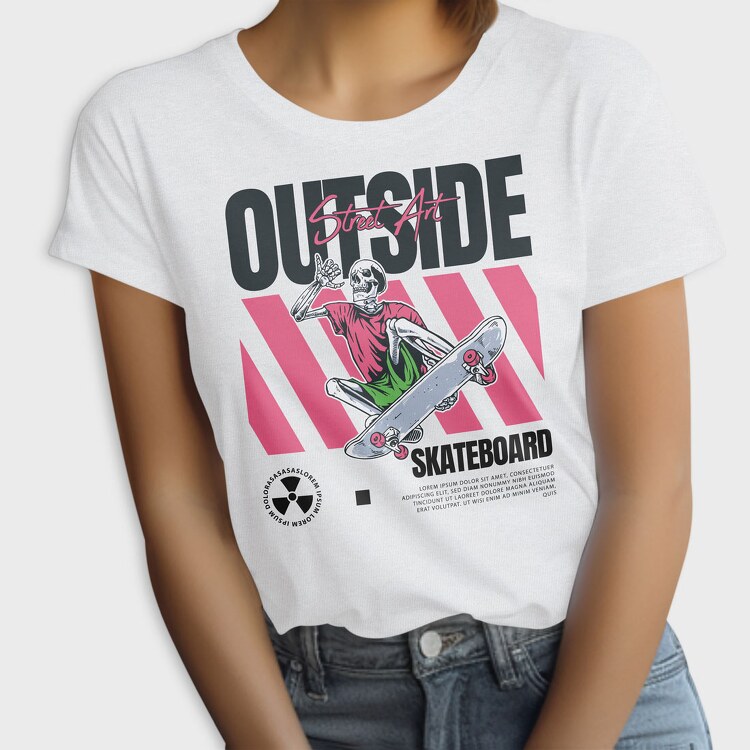 Outside Skateboard 2, Tricou Femei