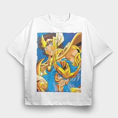 Saint Seiya Knights of the Zodiac, Tricou Oversize Barbati (Unisex)