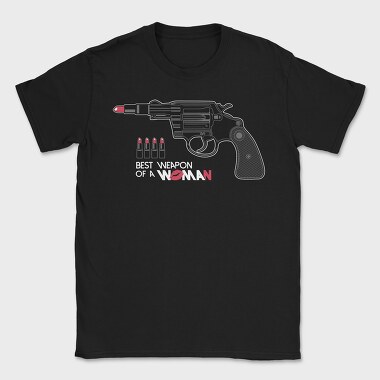 Lips And Revolver, Tricou Barbati (Unisex)