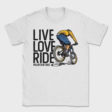 Live Love Ride, Tricou Barbati (Unisex)