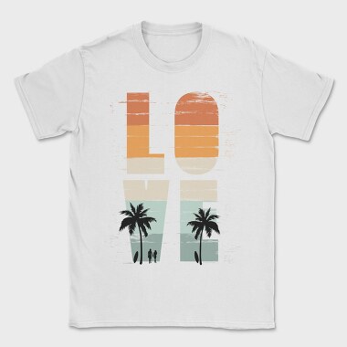 Love Palm Surfers, Tricou Barbati (Unisex)