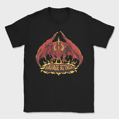 Dragon Creature With Fire Savage Attack, Tricou Barbati (Unisex)