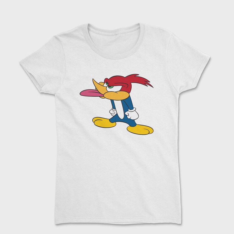 Cartoon Retro Woody Woodpecker 1, Tricou Femei