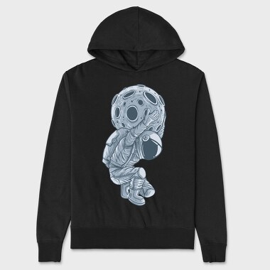 Moonstruck Astronaut, Hanorac Oversize Barbati (Unisex)
