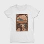 Cat Sitting Traditional Japanese, Tricou Femei