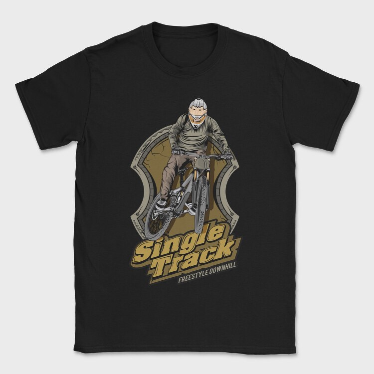 Single Track Freestyle, Tricou Barbati (Unisex)