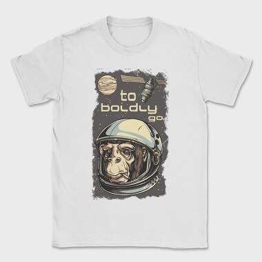 Space Monkey Go, Tricou Barbati (Unisex)