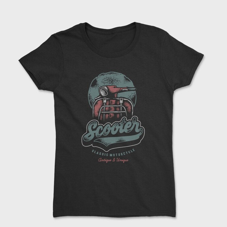 Scooter Classic Motorcycle, Tricou Femei