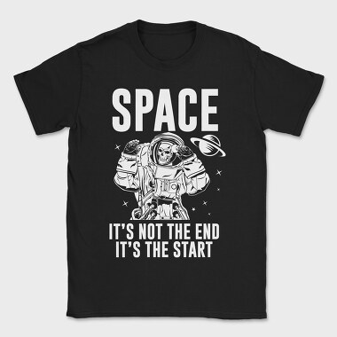 Space Skeleton Salute, Tricou Barbati (Unisex)
