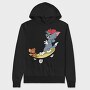 Tom and Jerry 24, Hanorac Oversize Barbati (Unisex)