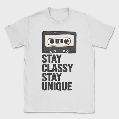 Stay Classy Tape, Tricou Barbati (Unisex)