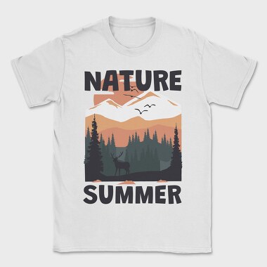 Summer Nature Deer, Tricou Barbati (Unisex)