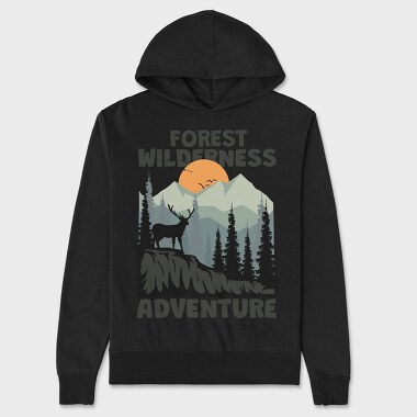 Forest Wilderness Adventure, Hanorac Oversize Barbati (Unisex)