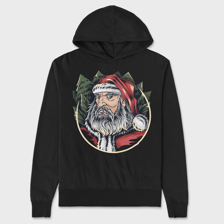 Santas Pine Wreath, Hanorac Oversize Barbati (Unisex)