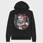 Santas Pine Wreath, Hanorac Oversize Barbati (Unisex)