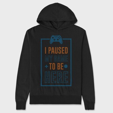 Game Pause Here, Hanorac Oversize Barbati (Unisex)