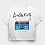 Rock And Roll Cassette, Tricou Oversize Barbati (Unisex)