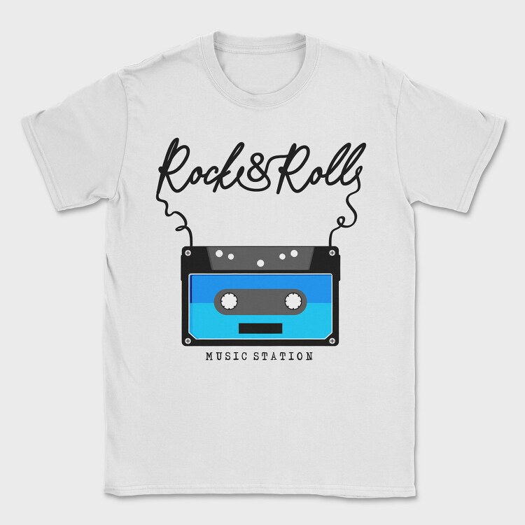 Rock And Roll Cassette, Tricou Barbati (Unisex)