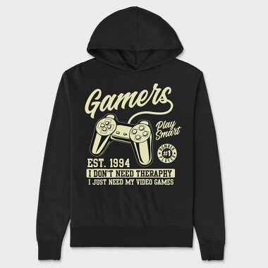 Gamers Smart Therapy, Hanorac Oversize Barbati (Unisex)