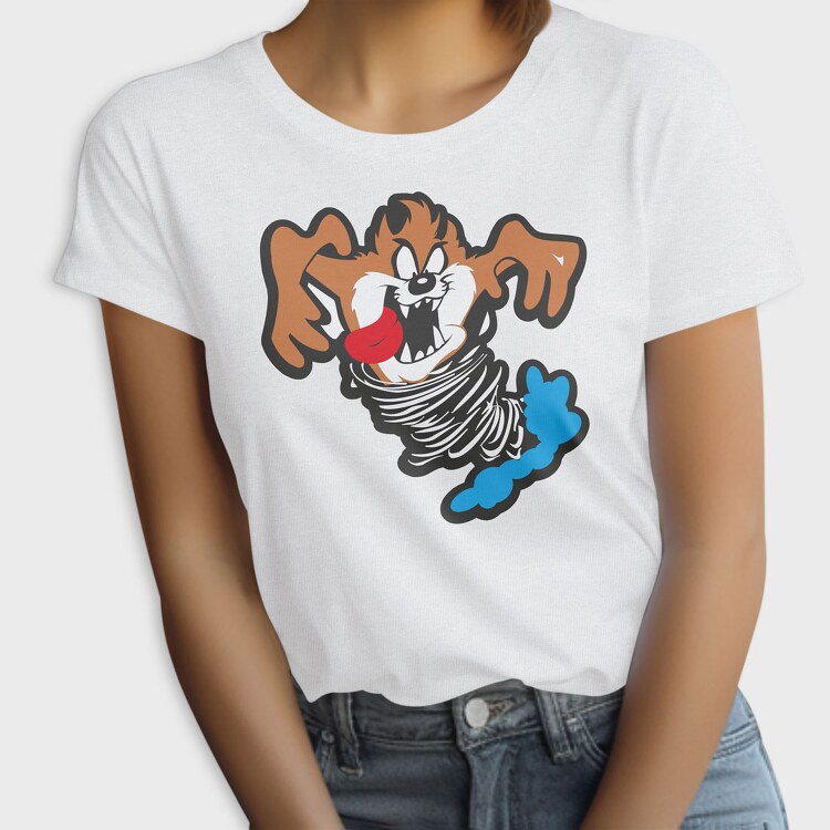 Cartoon Retro Tazmania 4, Tricou Femei