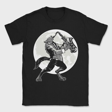 Howling Saxophone Wolf, Tricou Barbati (Unisex)
