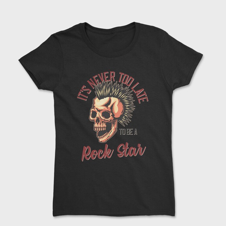 Punk Skull Rockstar, Tricou Femei