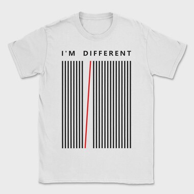 Im Different Red Line, Tricou Barbati (Unisex)