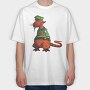 Police Pug Patrol, Tricou Oversize Barbati (Unisex)