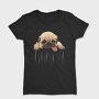 Pug Bored Tongue Out, Tricou Femei