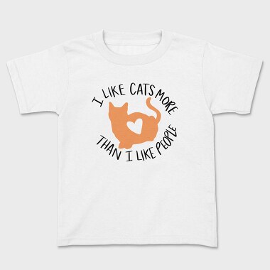 I Like Cats More Than I Like People, Tricou Copii