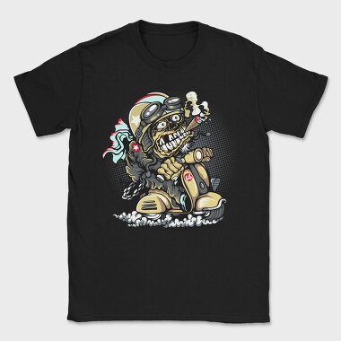Motorcycle Skull 66, Tricou Barbati (Unisex)
