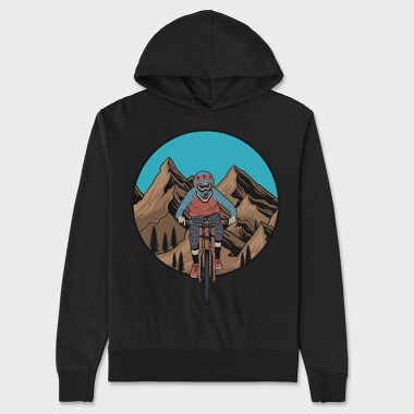 Mountain Bike Rider 2, Hanorac Oversize Barbati (Unisex)