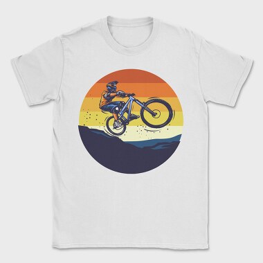 Mountain Bike Sunset, Tricou Barbati (Unisex)