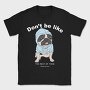 Pug In Blue Hoodie, Tricou Barbati (Unisex)