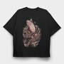 Prayer Hands Hard Work, Tricou Oversize Barbati (Unisex)