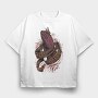 Prayer Hands Hard Pray, Tricou Oversize Barbati (Unisex)