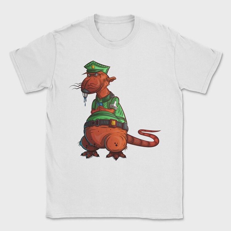 Police Pug Patrol, Tricou Barbati (Unisex)