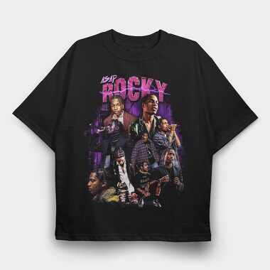 Asap Rocky Neon 1, Tricou Oversize Barbati (Unisex)