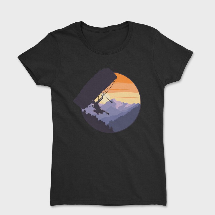 Paragliding Sunset, Tricou Femei