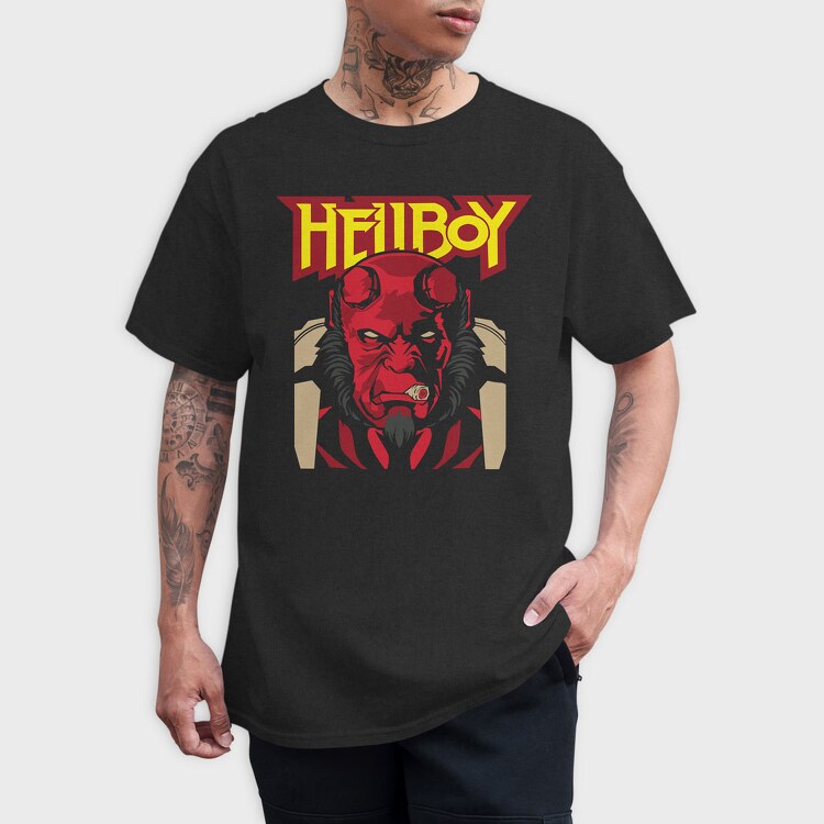 hellboy, Tricou Barbati (Unisex)