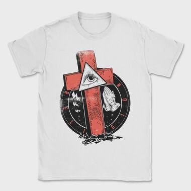 Rebel Eye Prayer, Tricou Barbati (Unisex)